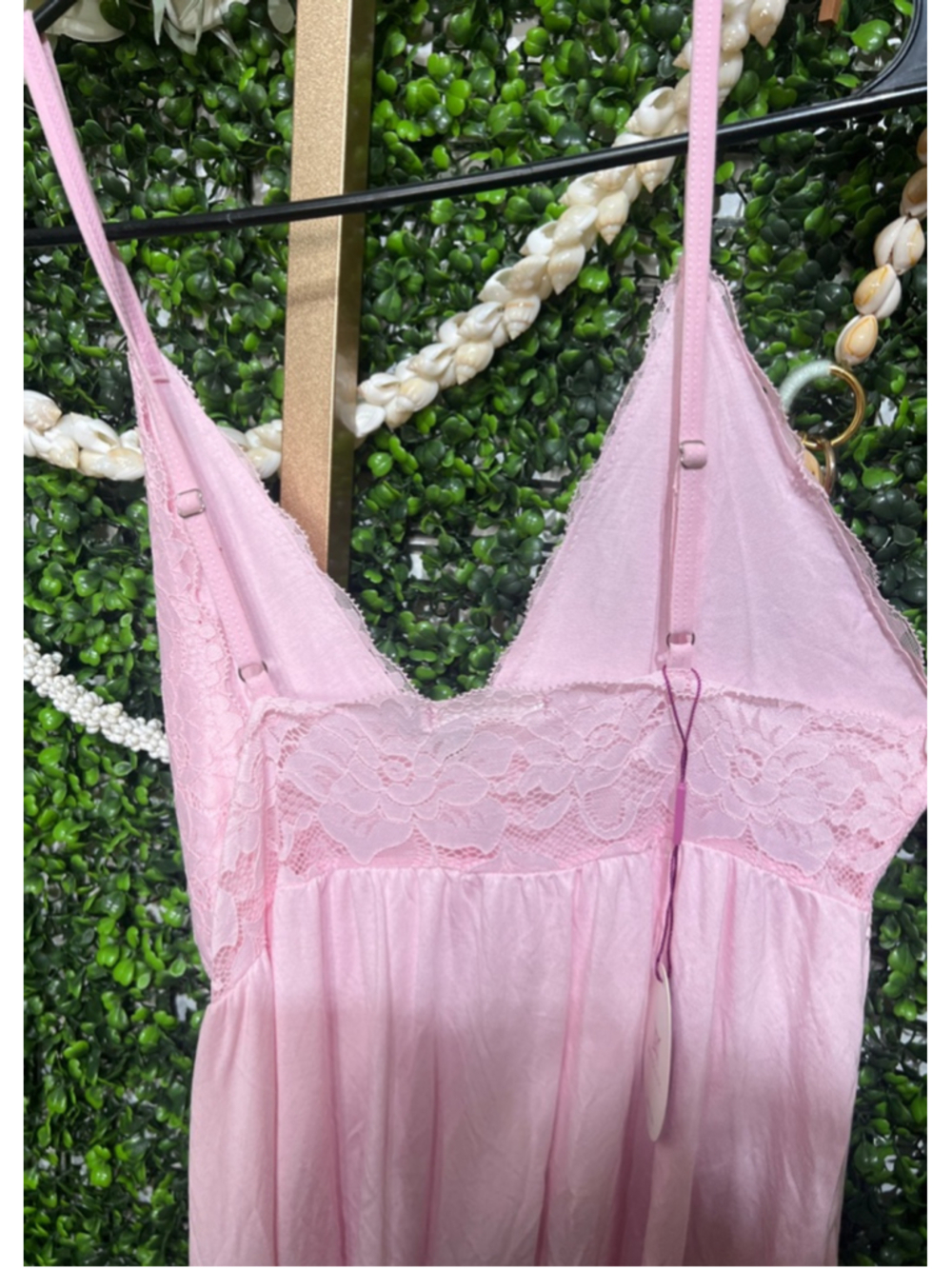Women's AVIDLOVE Pink Lace Chemise Slip Size Small NightGown Sleepwear Babydoll - Picture 9 of 9
